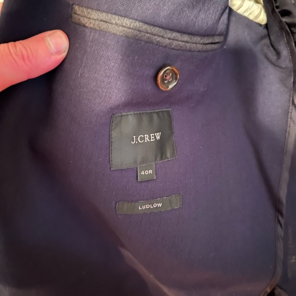 J. CREW Ludlow Traveler Suit Coat Jacket - Navy - Picture 3 of 4